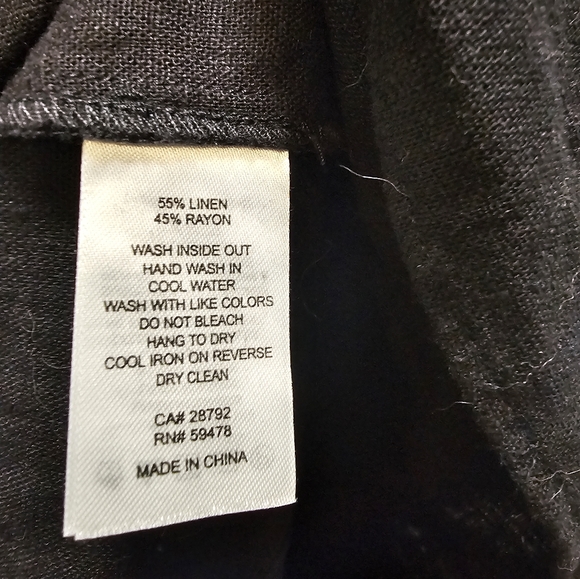 House of Harlow 1960 black smocked short puff sleeve peasant style dress large - Picture 8 of 8